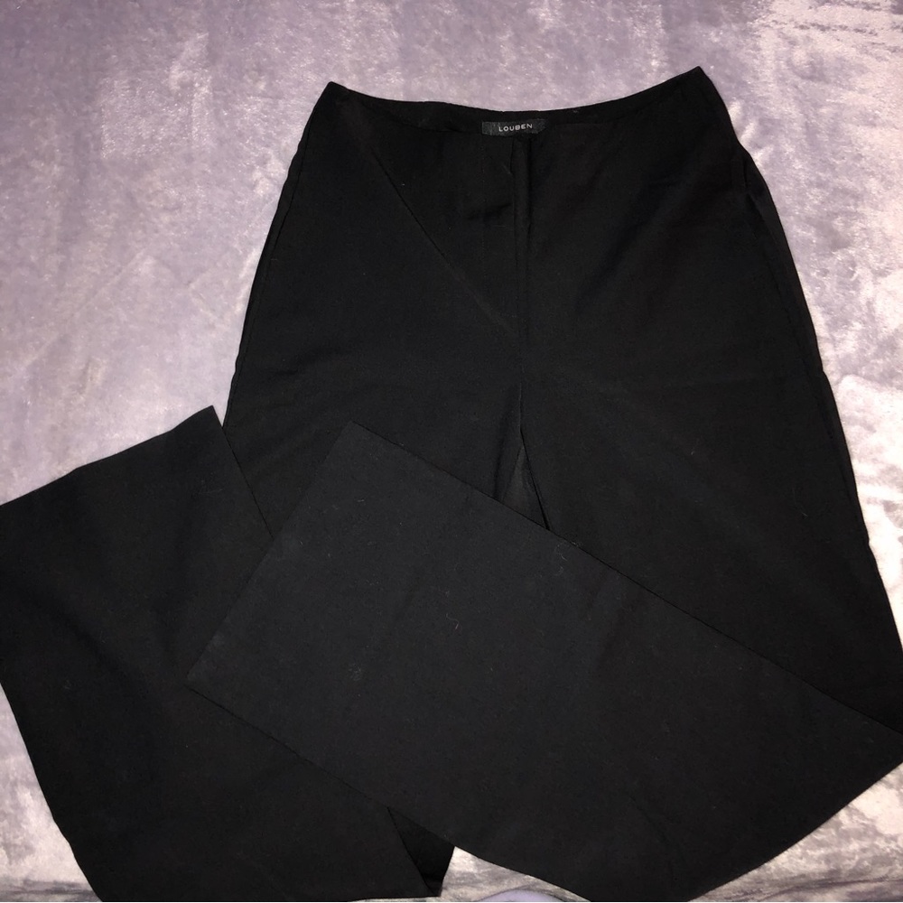 Louben black classy straight leg pants/ trousers - Picture 3 of 6